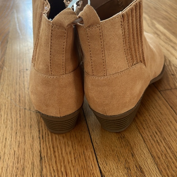 New Treasure & Bond Violet Block Heel Bootie Brown tan short boot 4 - Picture 7 of 9